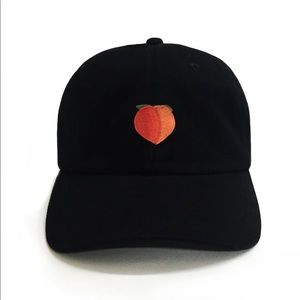 Dad brand peach emoji hat